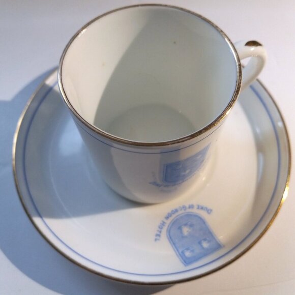 Duke Of Gordon Hotel Vintage Scottish Highlands Bone China Demitasse & Saucer - Picture 7 of 7